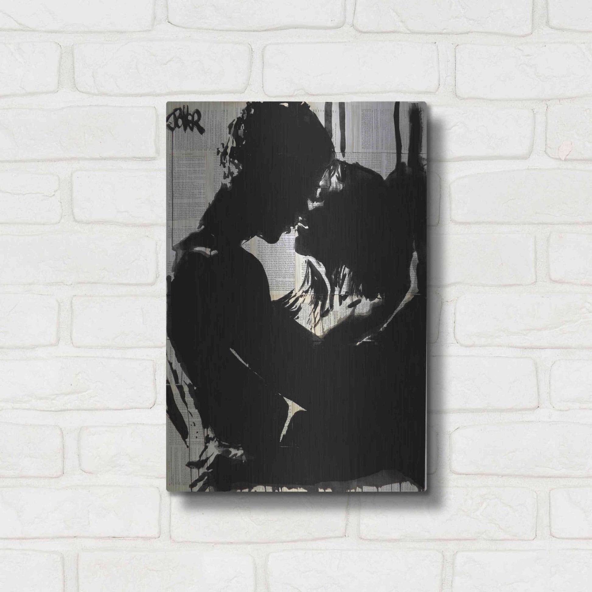 Luxe Metal Art 'Connection 2' by Loui Jover, Metal Wall Art,12x16