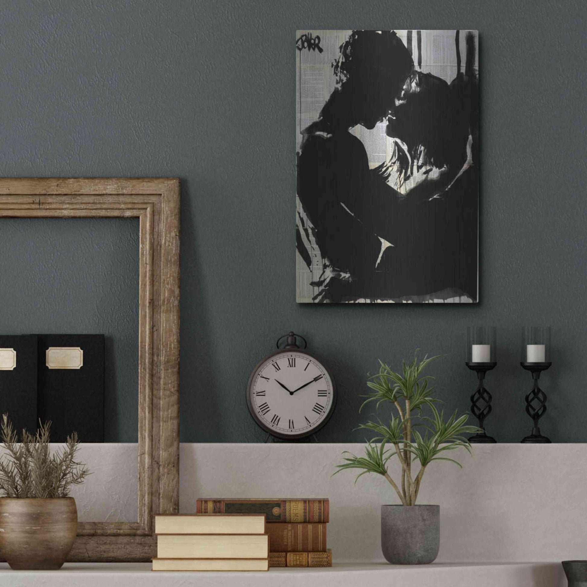 Luxe Metal Art 'Connection 2' by Loui Jover, Metal Wall Art,12x16