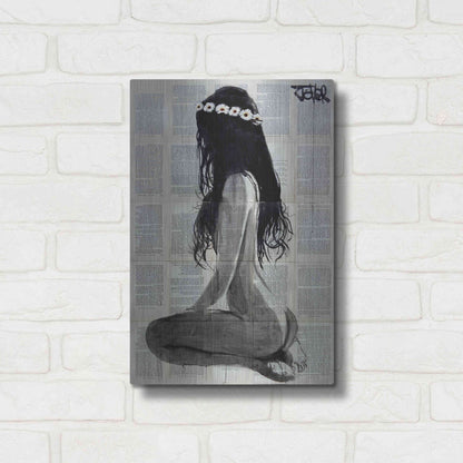 Luxe Metal Art 'Daisy Chain' by Loui Jover, Metal Wall Art,12x16