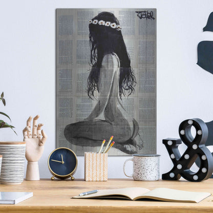 Luxe Metal Art 'Daisy Chain' by Loui Jover, Metal Wall Art,12x16