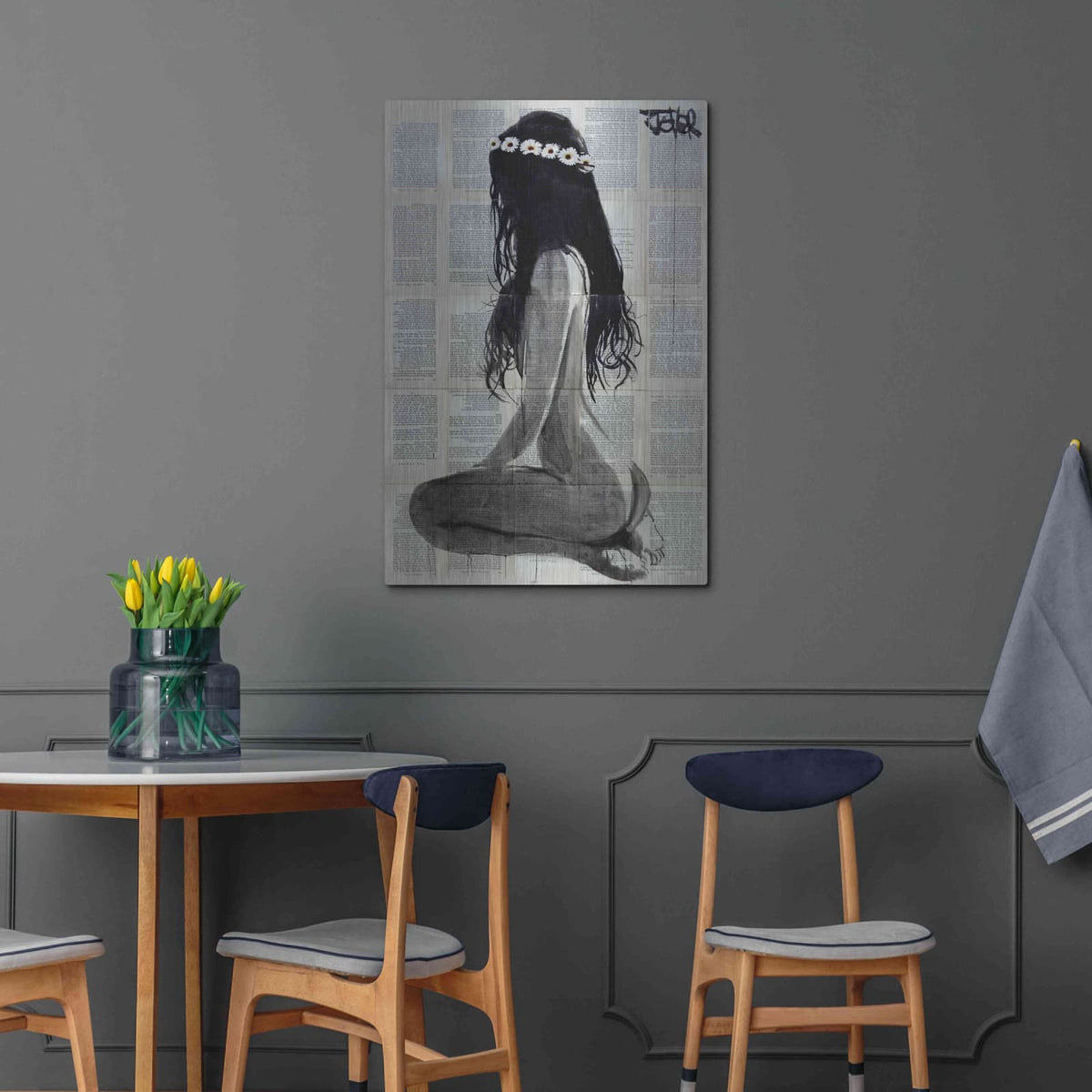 'Daisy Chain' by Loui Jover – Metal Wall Art, 24x36 room view