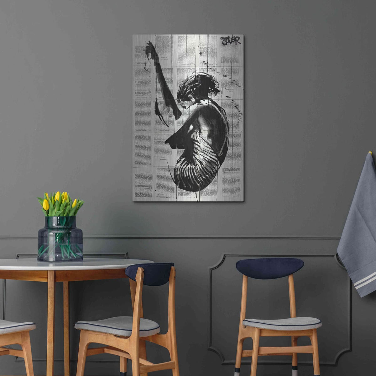 'Dive' by Loui Jover – Metal Wall Art, 24x36 room view