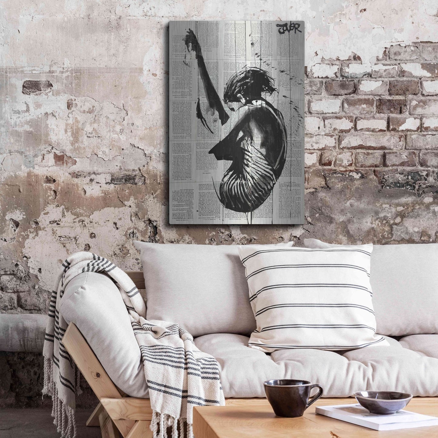 Luxe Metal Art 'Dive' by Loui Jover, Metal Wall Art,24x36