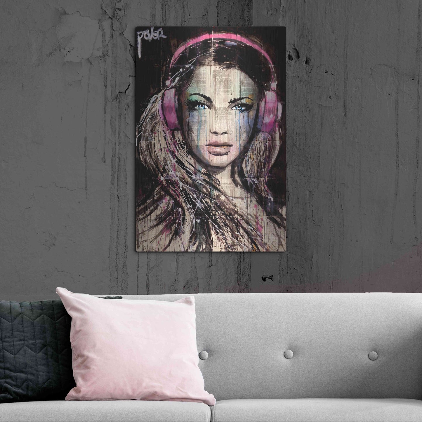 Luxe Metal Art 'DJ' by Loui Jover, Metal Wall Art,24x36