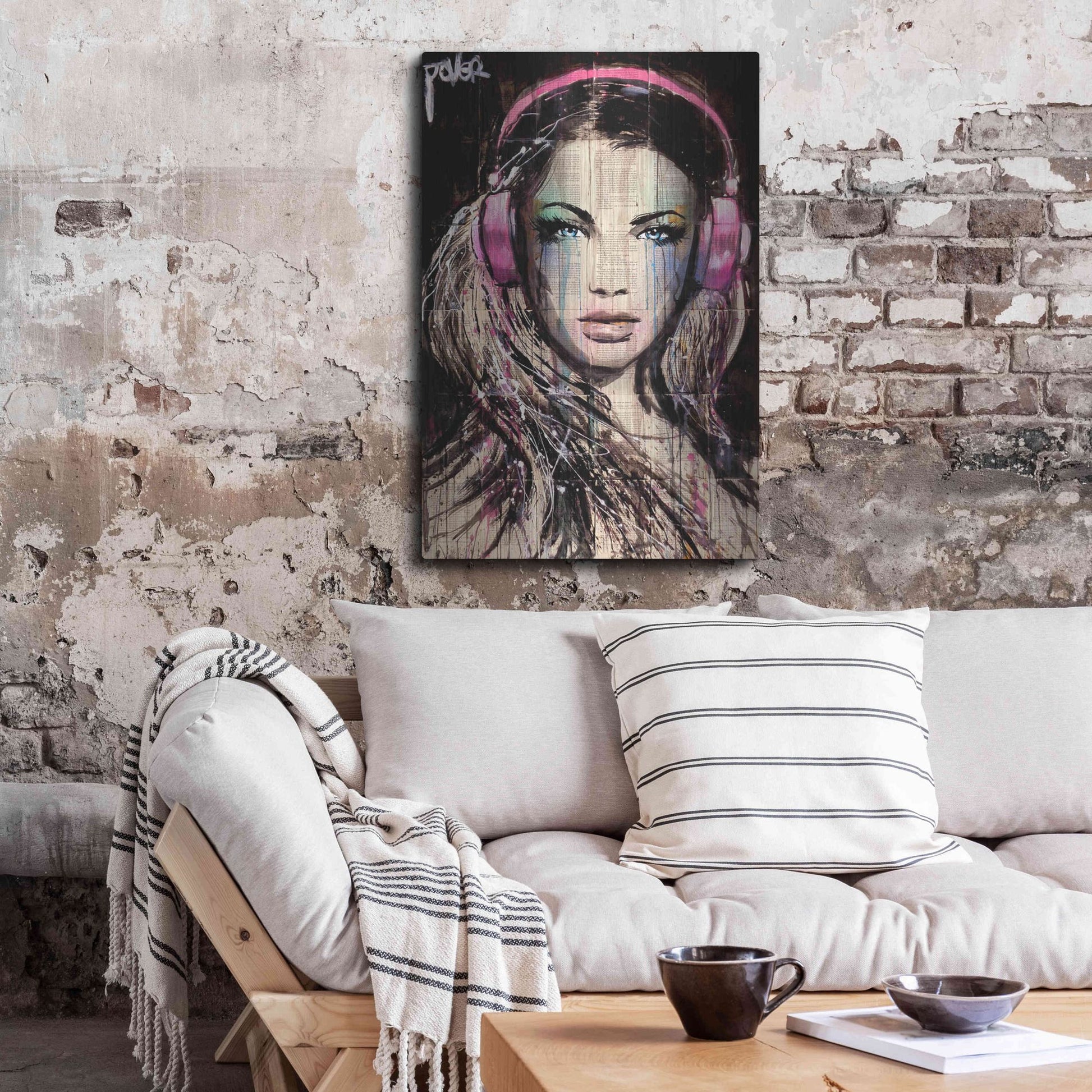 Luxe Metal Art 'DJ' by Loui Jover, Metal Wall Art,24x36