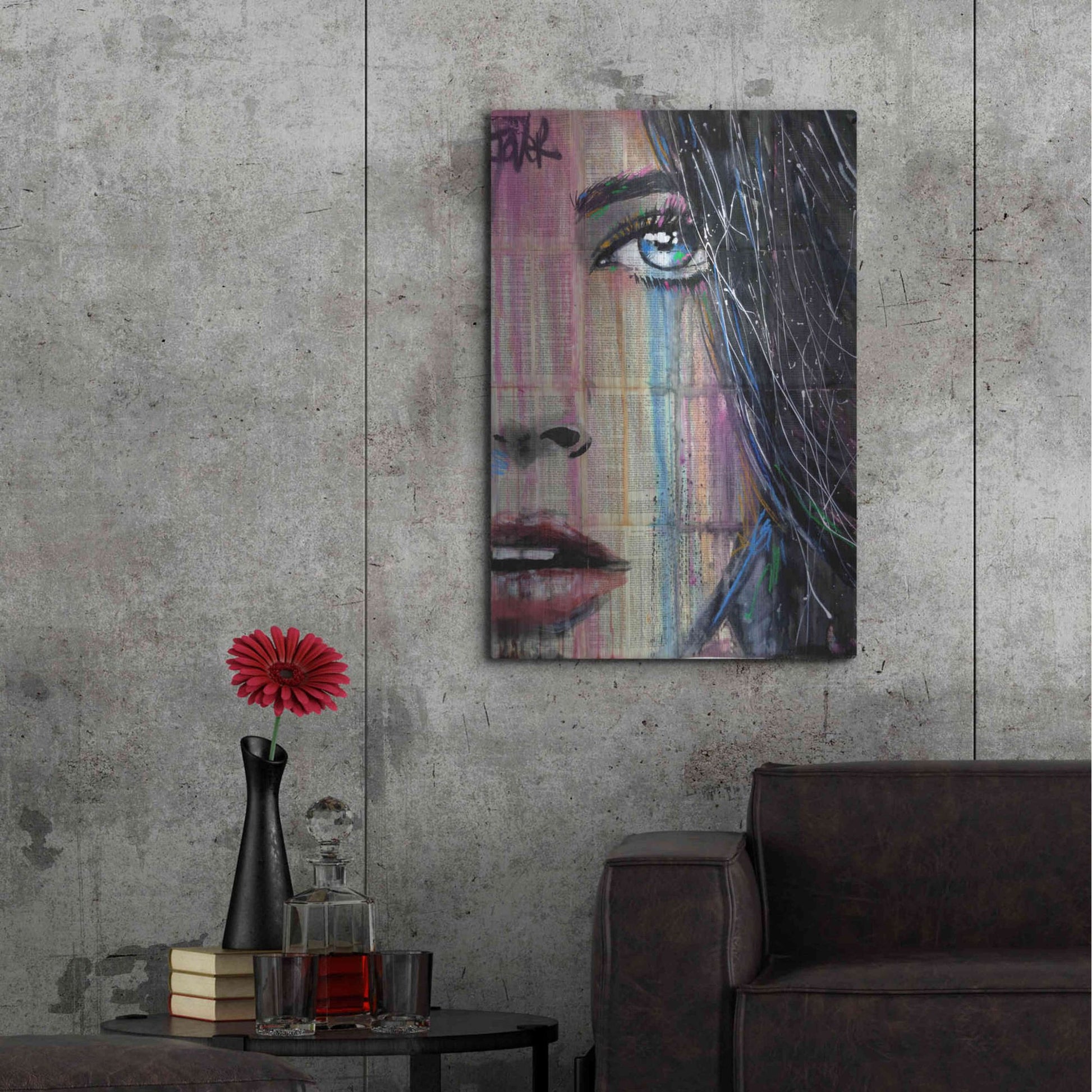 Luxe Metal Art 'Fahrenheit' by Loui Jover, Metal Wall Art,24x36