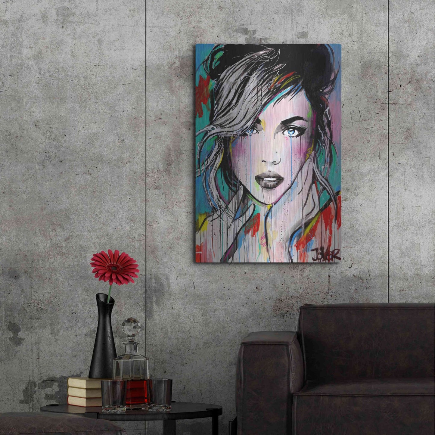 Luxe Metal Art 'Forever' by Loui Jover, Metal Wall Art,24x36