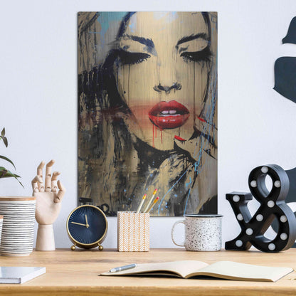 Luxe Metal Art 'Gloss' by Loui Jover, Metal Wall Art,12x16