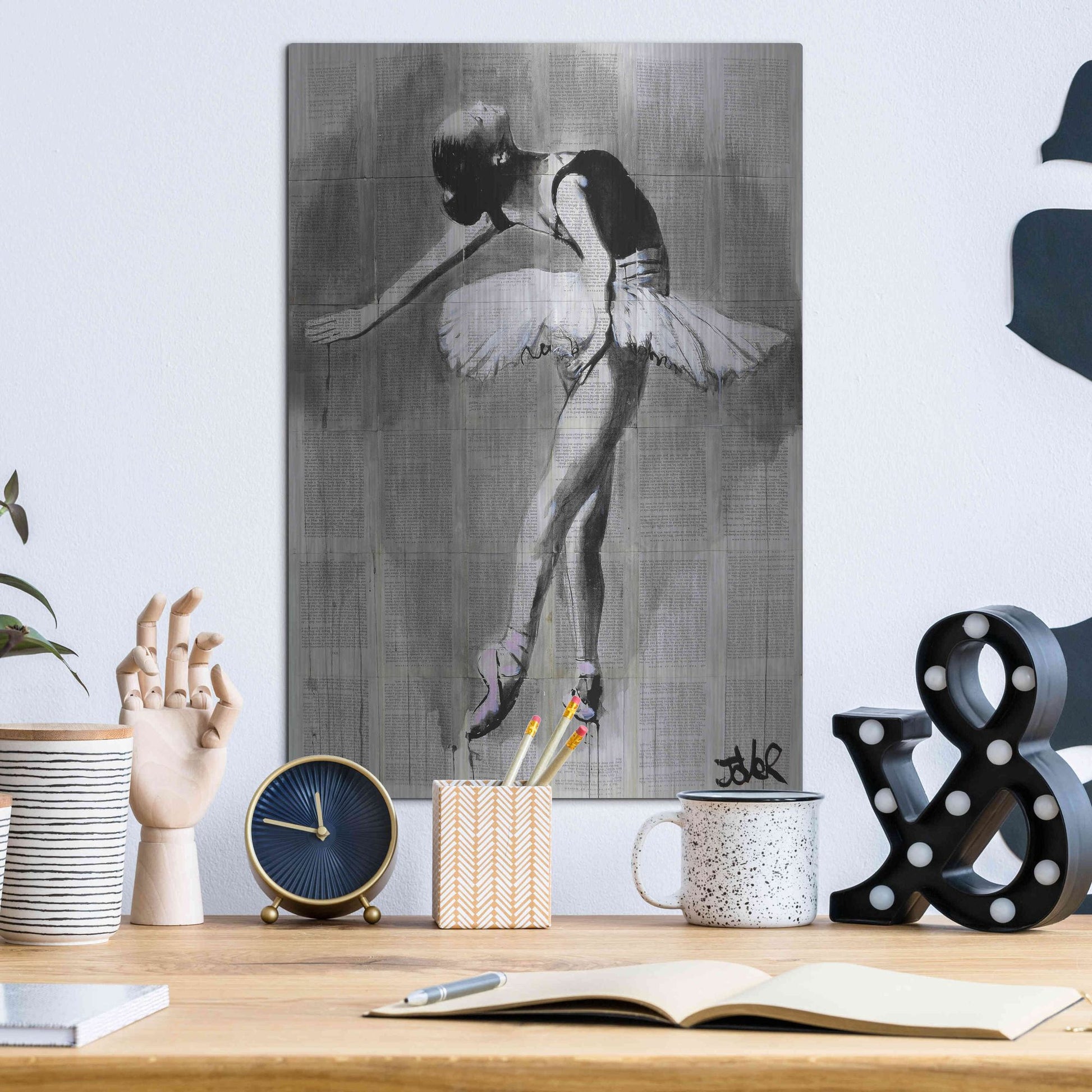 Luxe Metal Art 'Her Finest Hour' by Loui Jover, Metal Wall Art,12x16