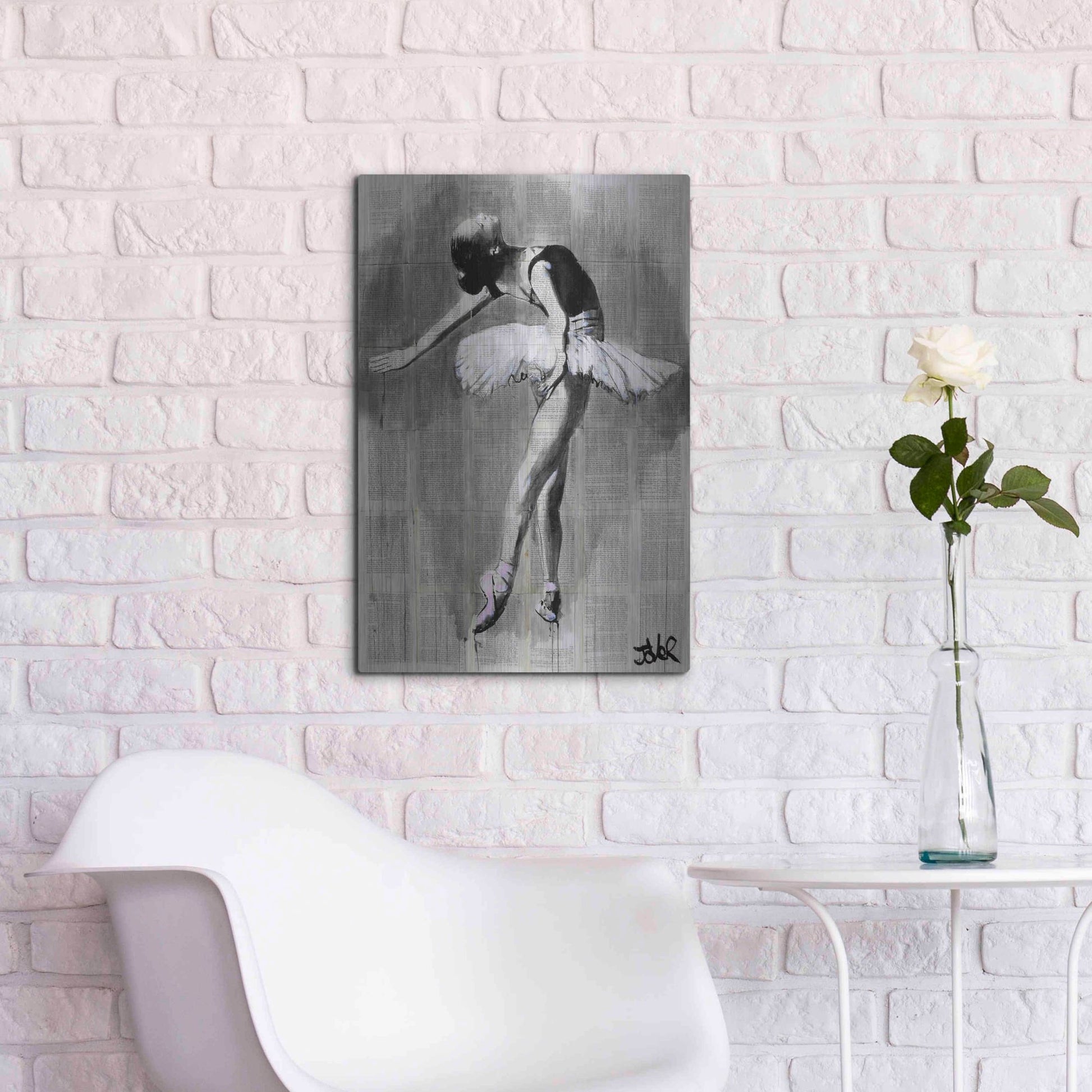 Luxe Metal Art 'Her Finest Hour' by Loui Jover, Metal Wall Art,16x24