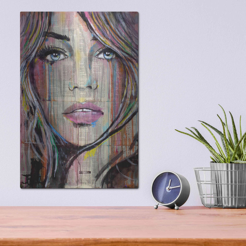 Luxe Metal Art 'In Someways' by Loui Jover, Metal Wall Art,12x16