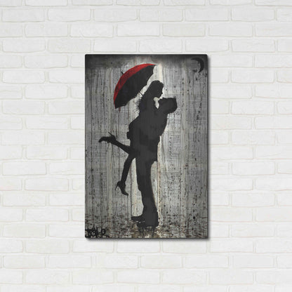 Luxe Metal Art 'Love and Rain' by Loui Jover, Metal Wall Art,24x36