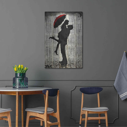 Luxe Metal Art 'Love and Rain' by Loui Jover, Metal Wall Art,24x36