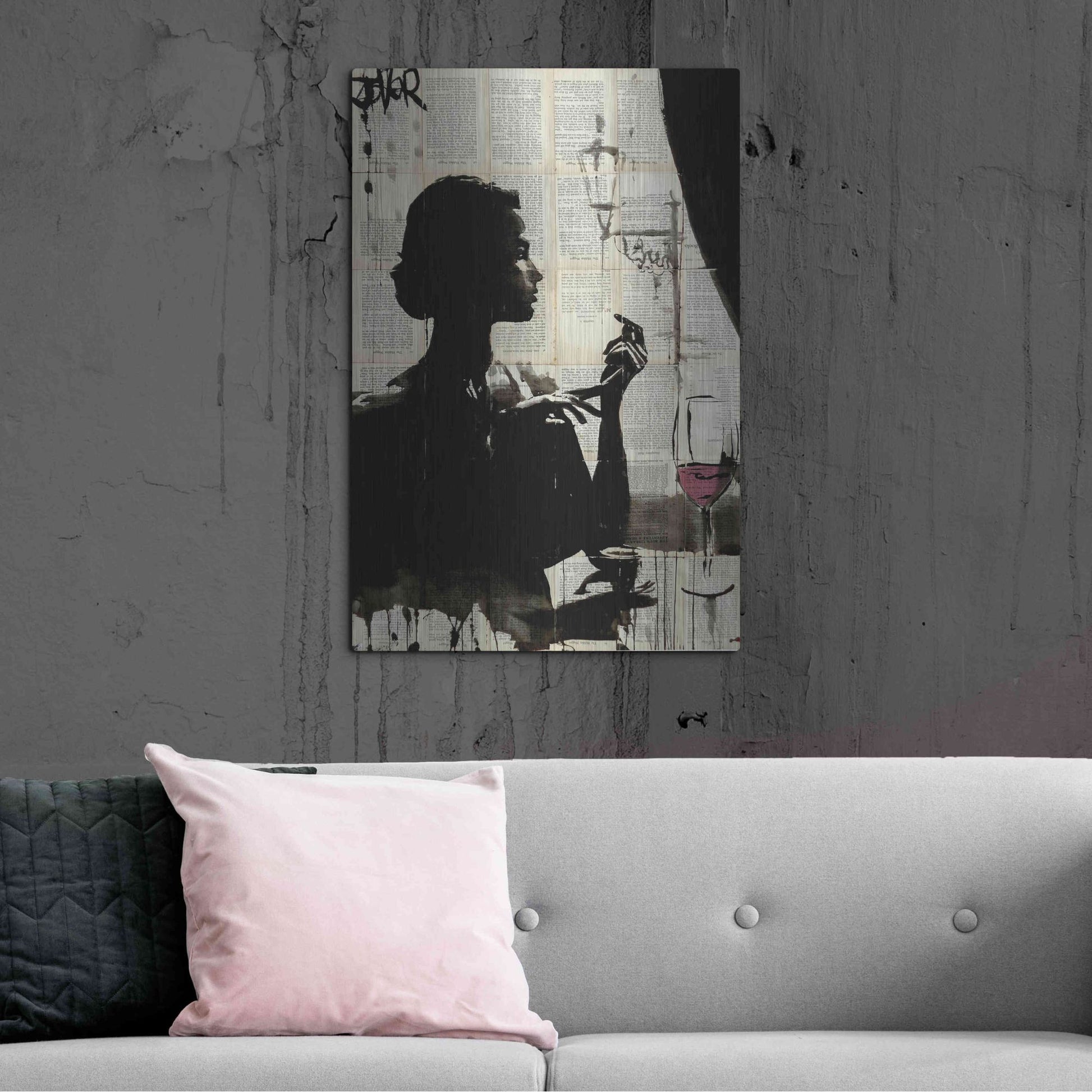 Luxe Metal Art 'Lush Life' by Loui Jover, Metal Wall Art,24x36