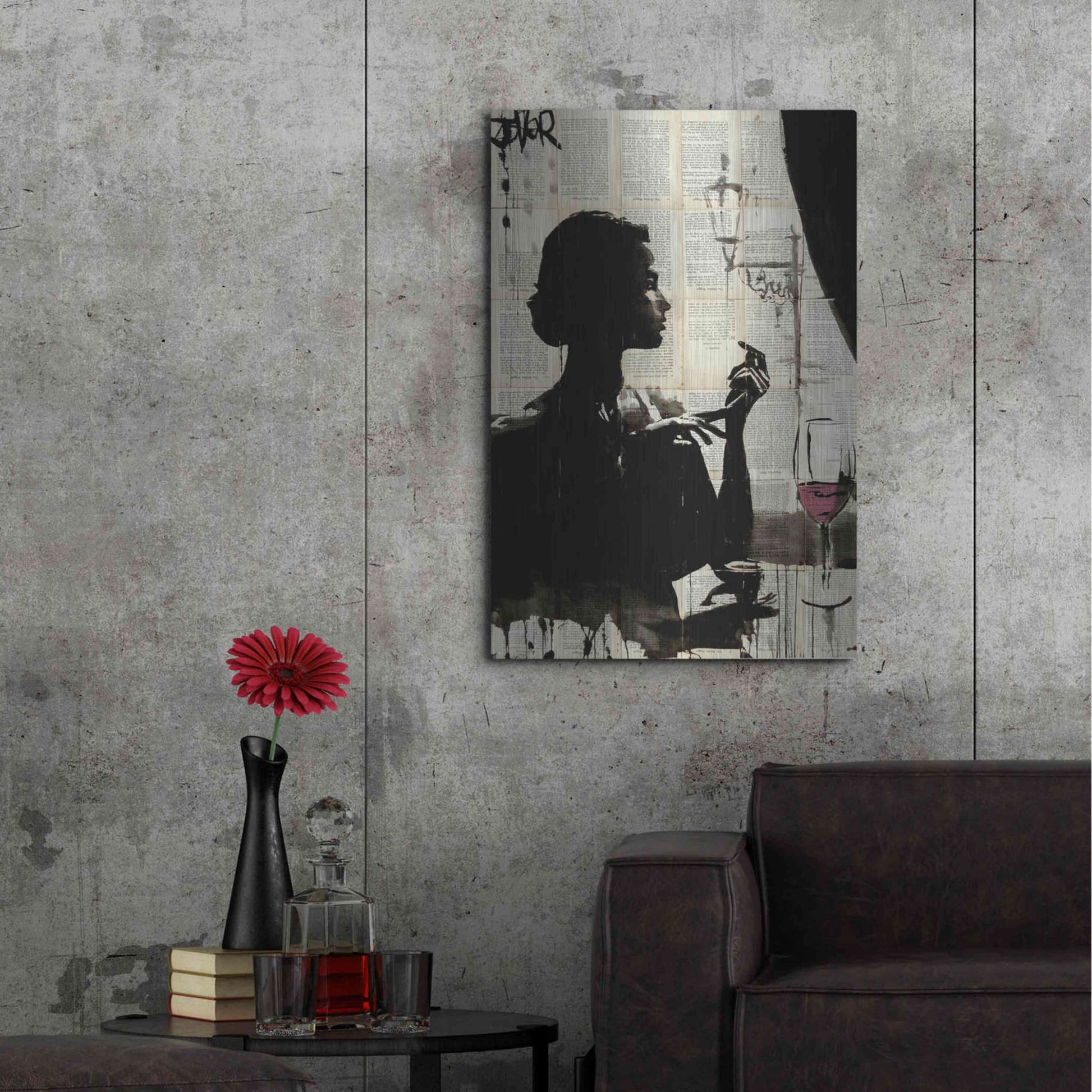 Luxe Metal Art 'Lush Life' by Loui Jover, Metal Wall Art,24x36