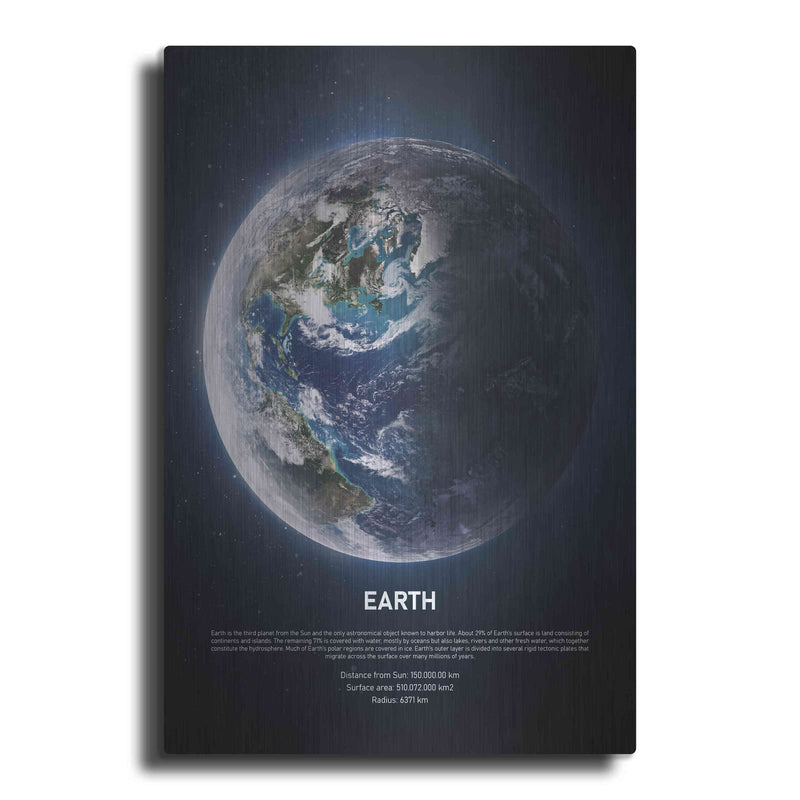 'Earth' by Design Fabrikken – Metal Wall Art