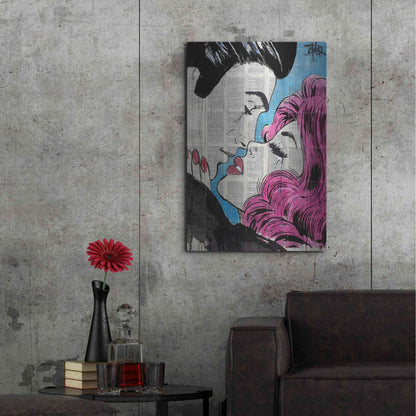 Luxe Metal Art 'Moments Like This Go Pop' by Loui Jover, Metal Wall Art,24x36