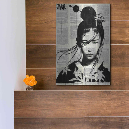 Luxe Metal Art 'Narumi' by Loui Jover, Metal Wall Art,12x16
