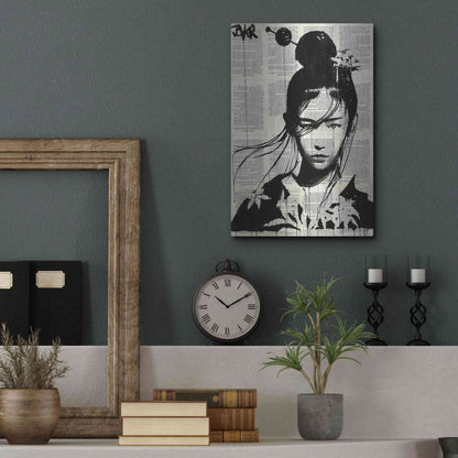 Luxe Metal Art 'Narumi' by Loui Jover, Metal Wall Art,12x16