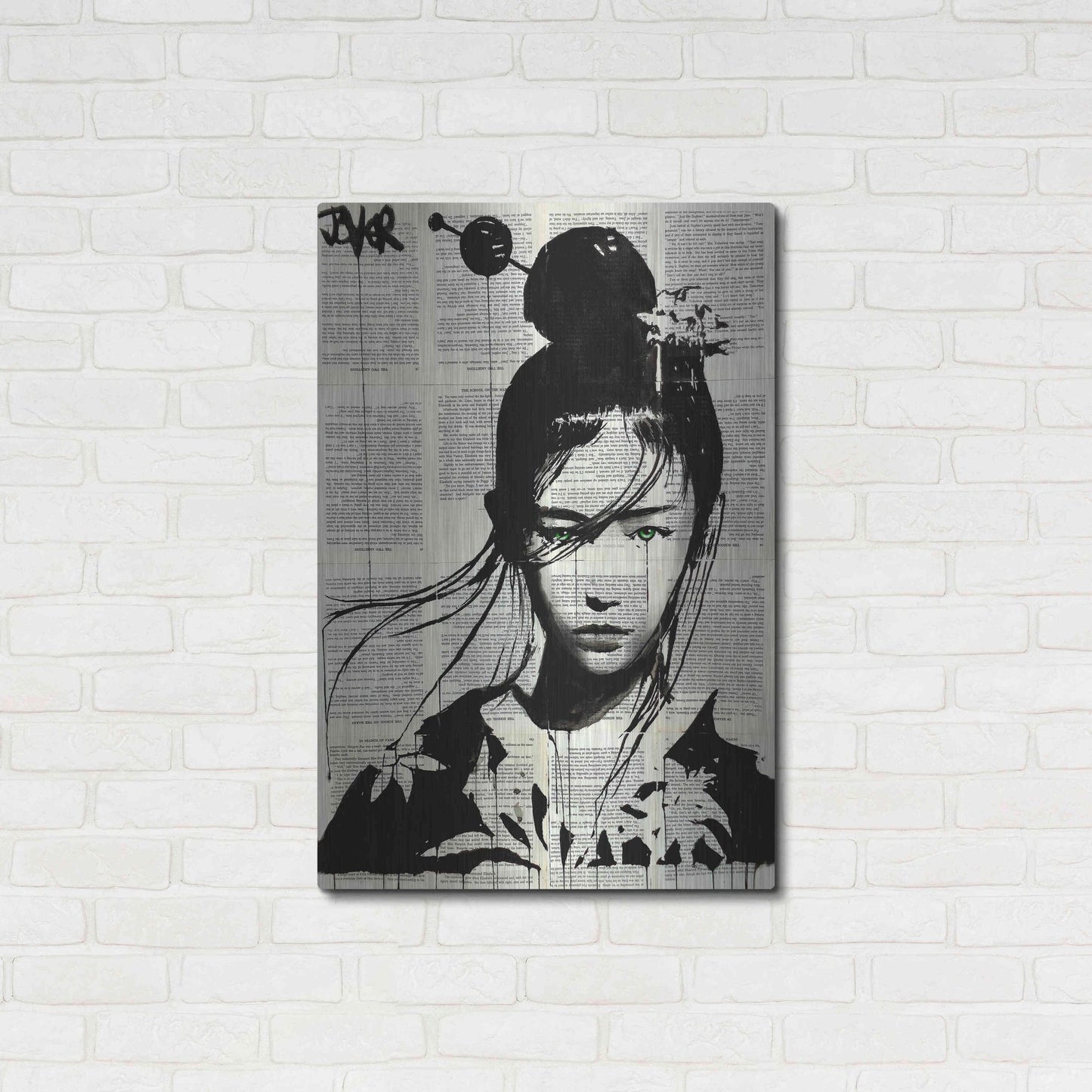 Luxe Metal Art 'Narumi' by Loui Jover, Metal Wall Art,24x36