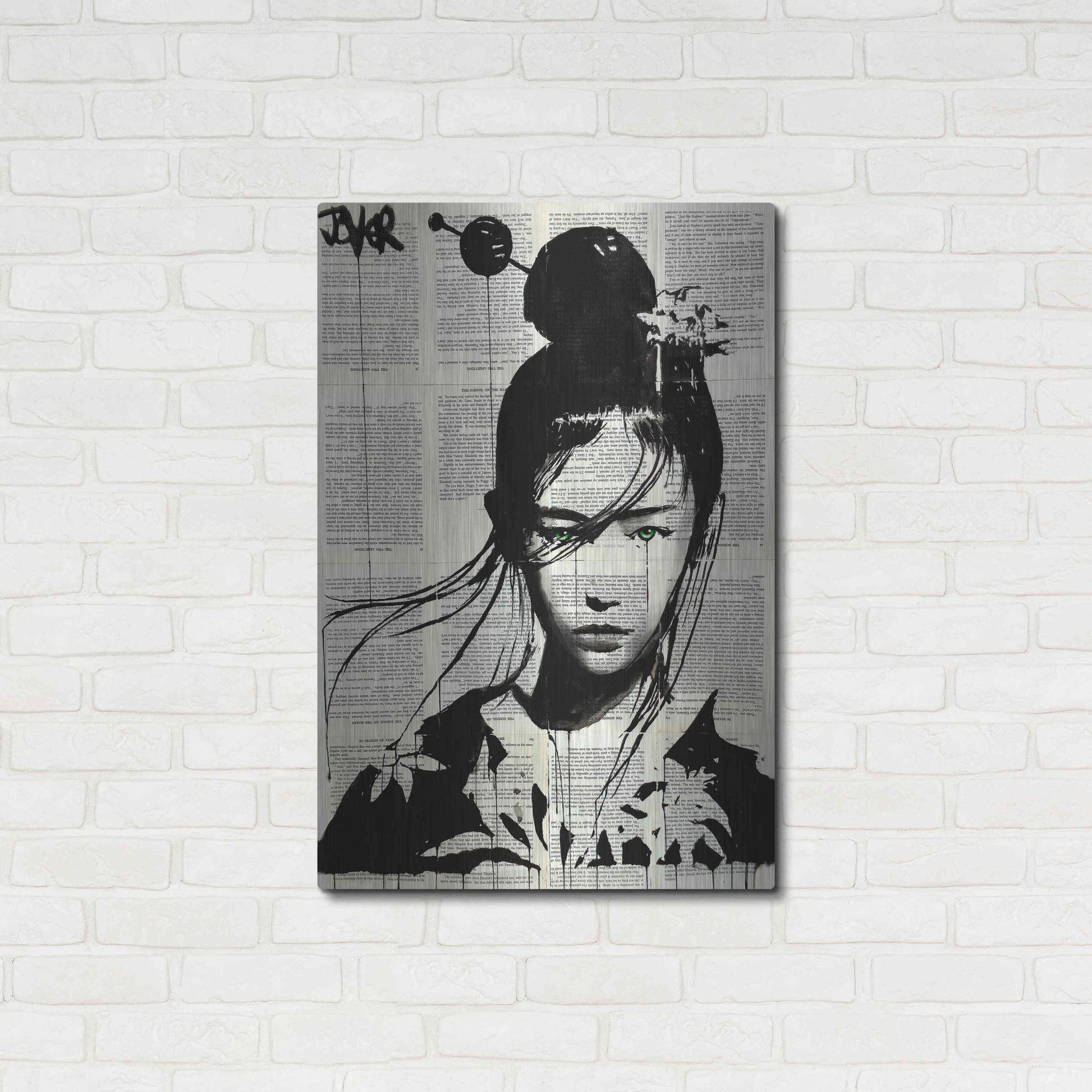 Luxe Metal Art 'Narumi' by Loui Jover, Metal Wall Art,24x36