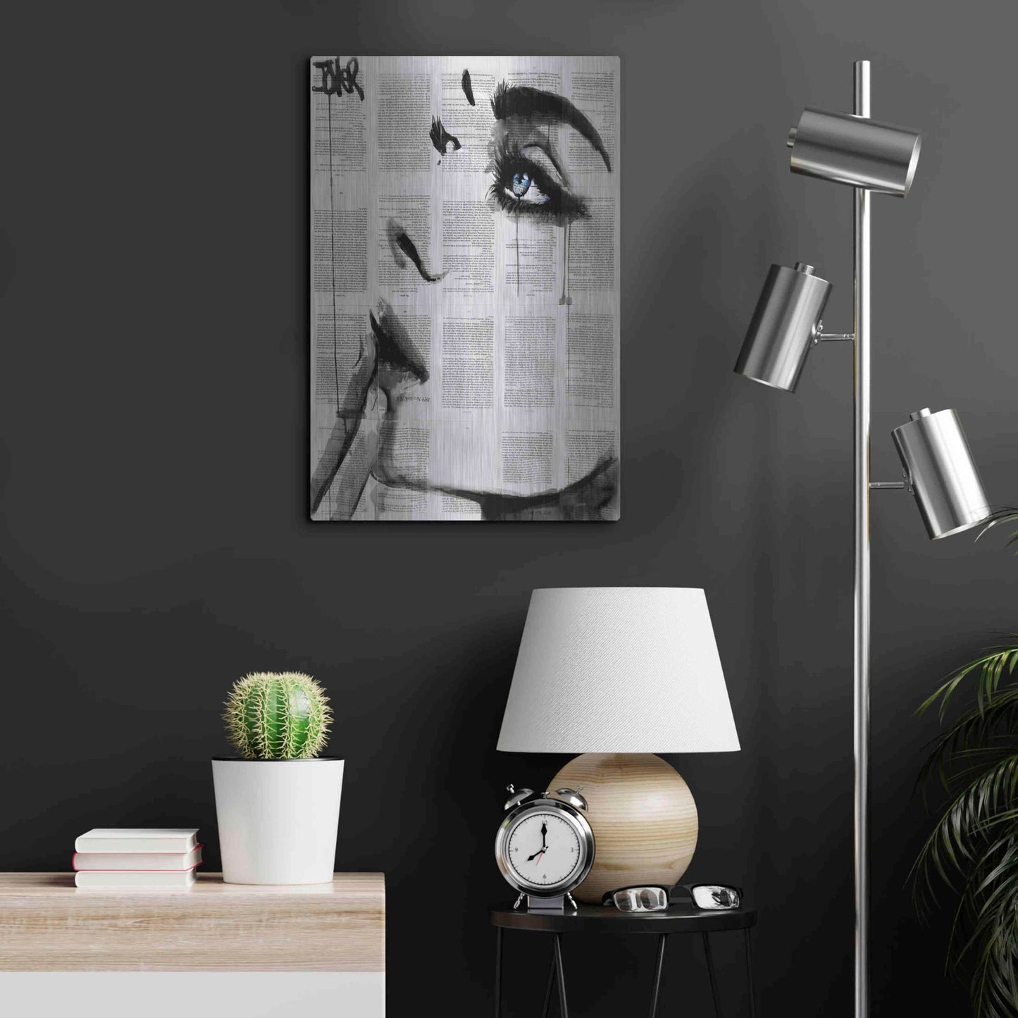 Luxe Metal Art 'Never Know' by Loui Jover, Metal Wall Art,16x24