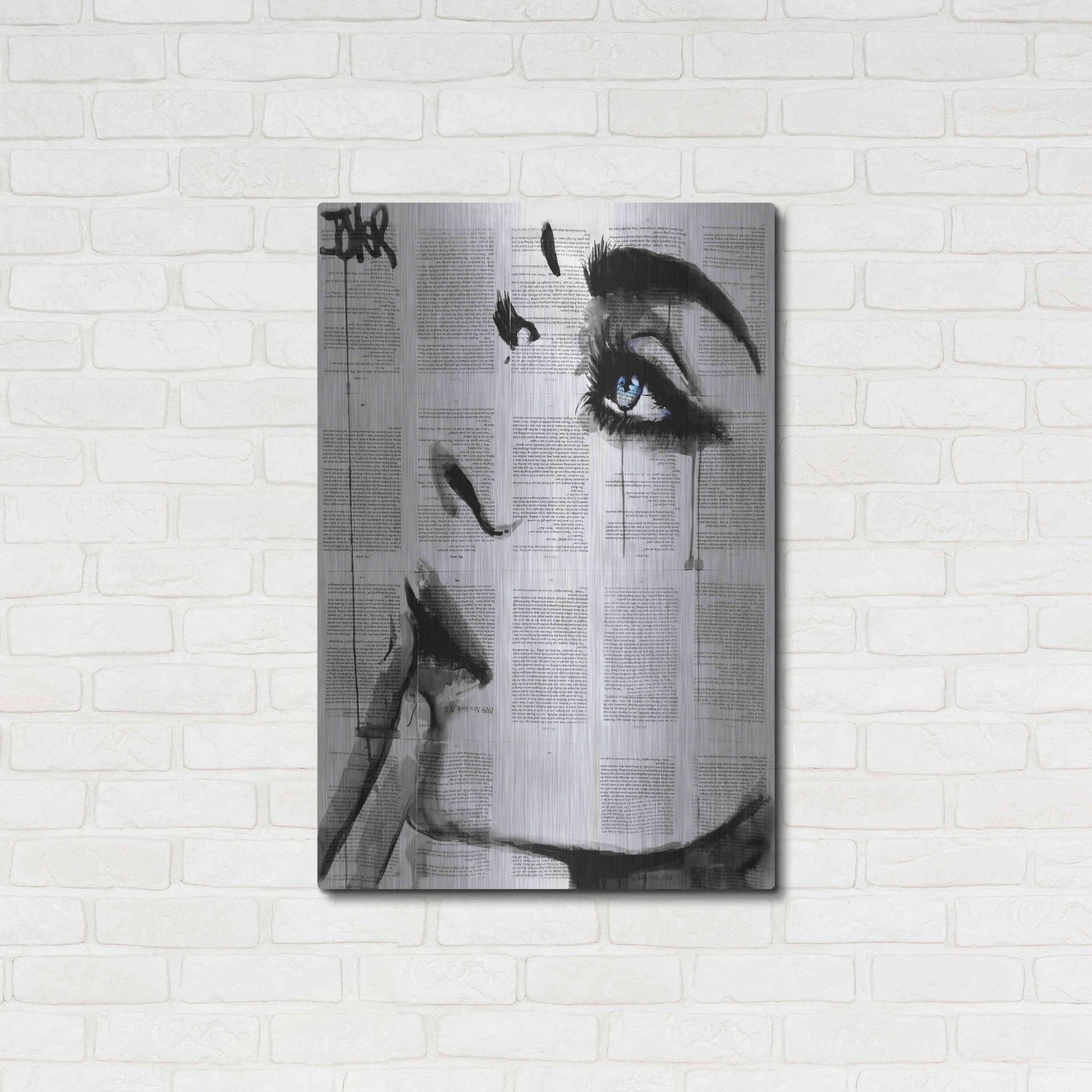 Luxe Metal Art 'Never Know' by Loui Jover, Metal Wall Art,24x36