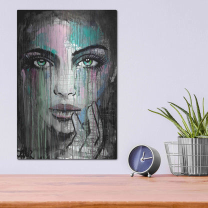 Luxe Metal Art 'New Muse' by Loui Jover, Metal Wall Art,12x16