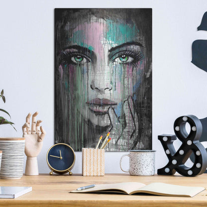 Luxe Metal Art 'New Muse' by Loui Jover, Metal Wall Art,12x16
