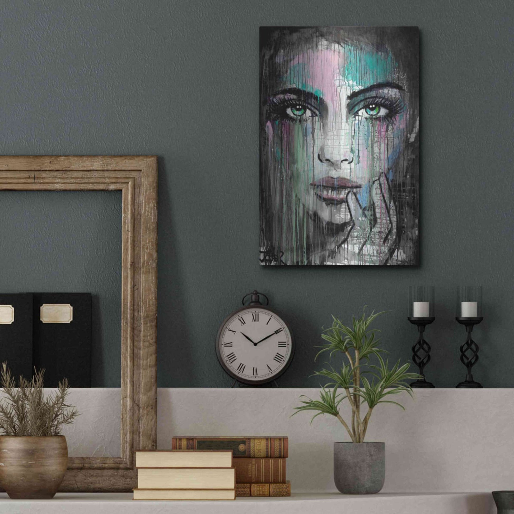 Luxe Metal Art 'New Muse' by Loui Jover, Metal Wall Art,12x16