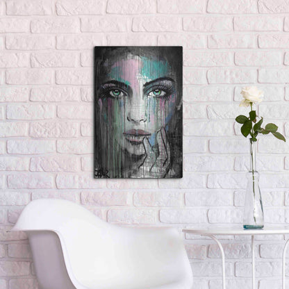 Luxe Metal Art 'New Muse' by Loui Jover, Metal Wall Art,16x24
