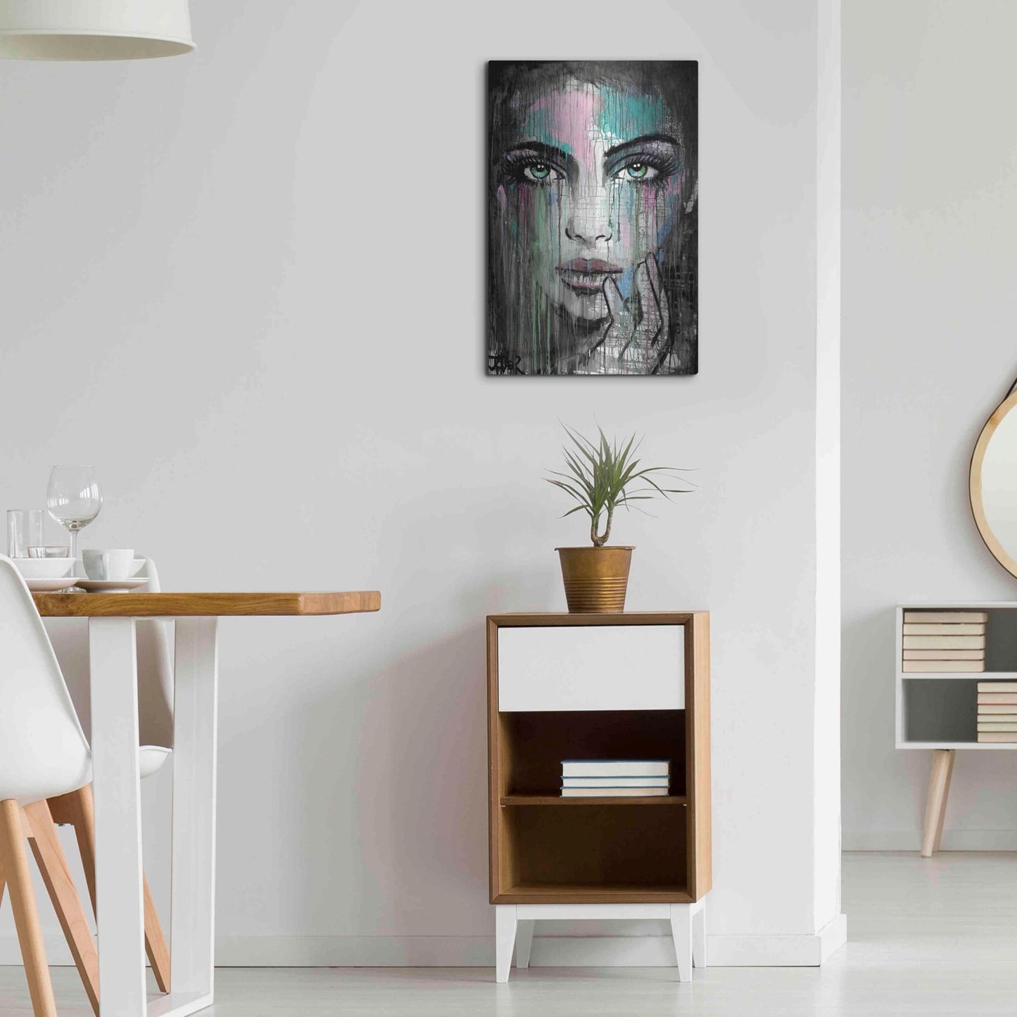 Luxe Metal Art 'New Muse' by Loui Jover, Metal Wall Art,16x24