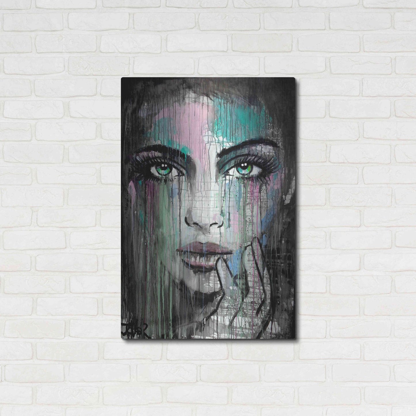 Luxe Metal Art 'New Muse' by Loui Jover, Metal Wall Art,24x36