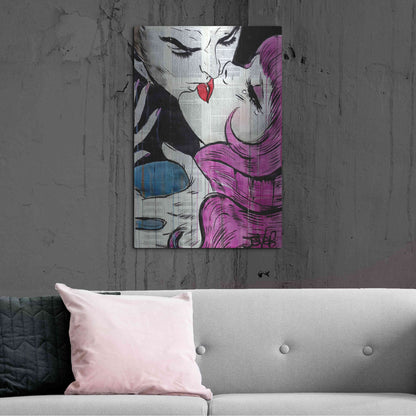 Luxe Metal Art 'Passion Pop' by Loui Jover, Metal Wall Art,24x36