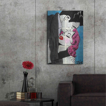 Luxe Metal Art 'Pop Lovers' by Loui Jover, Metal Wall Art,24x36