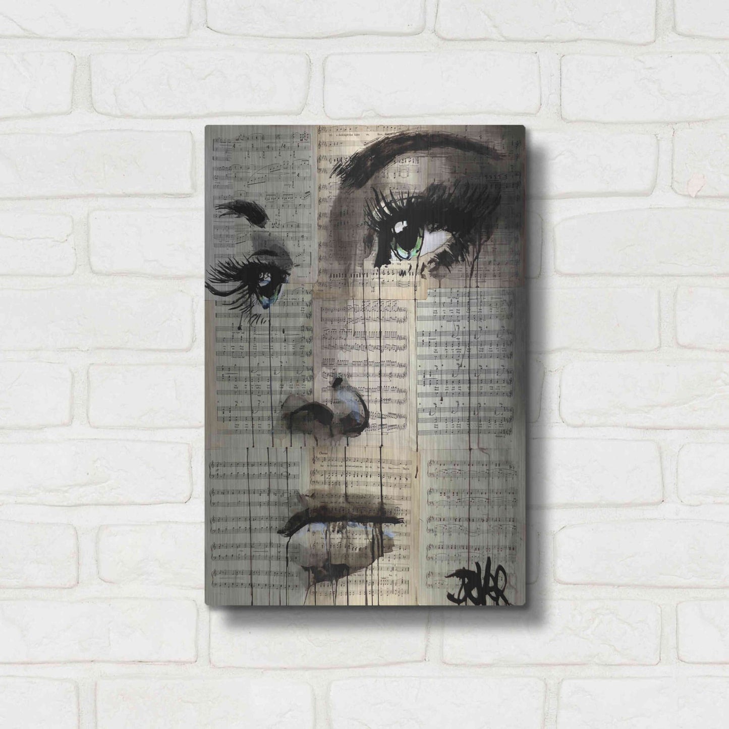 Luxe Metal Art 'Shore' by Loui Jover, Metal Wall Art,12x16