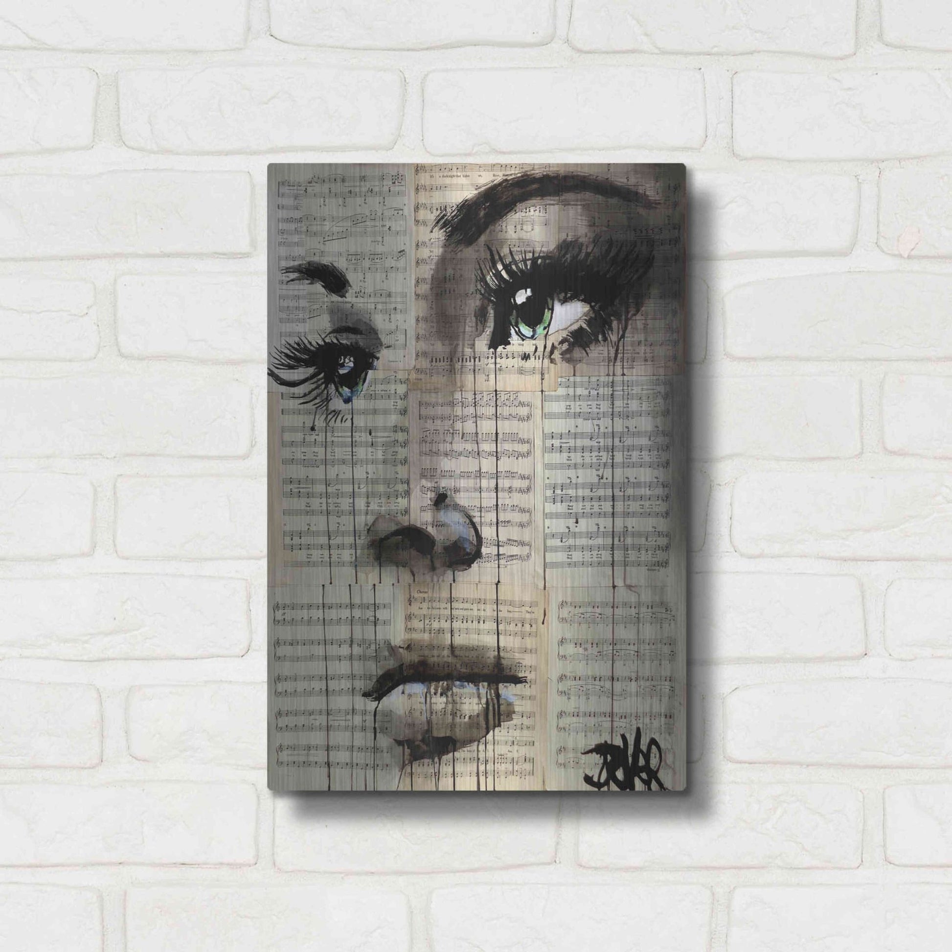 Luxe Metal Art 'Shore' by Loui Jover, Metal Wall Art,12x16