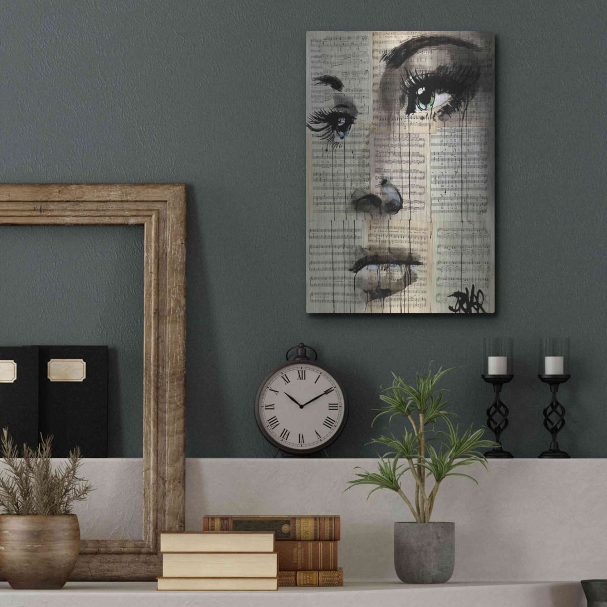 Luxe Metal Art 'Shore' by Loui Jover, Metal Wall Art,12x16