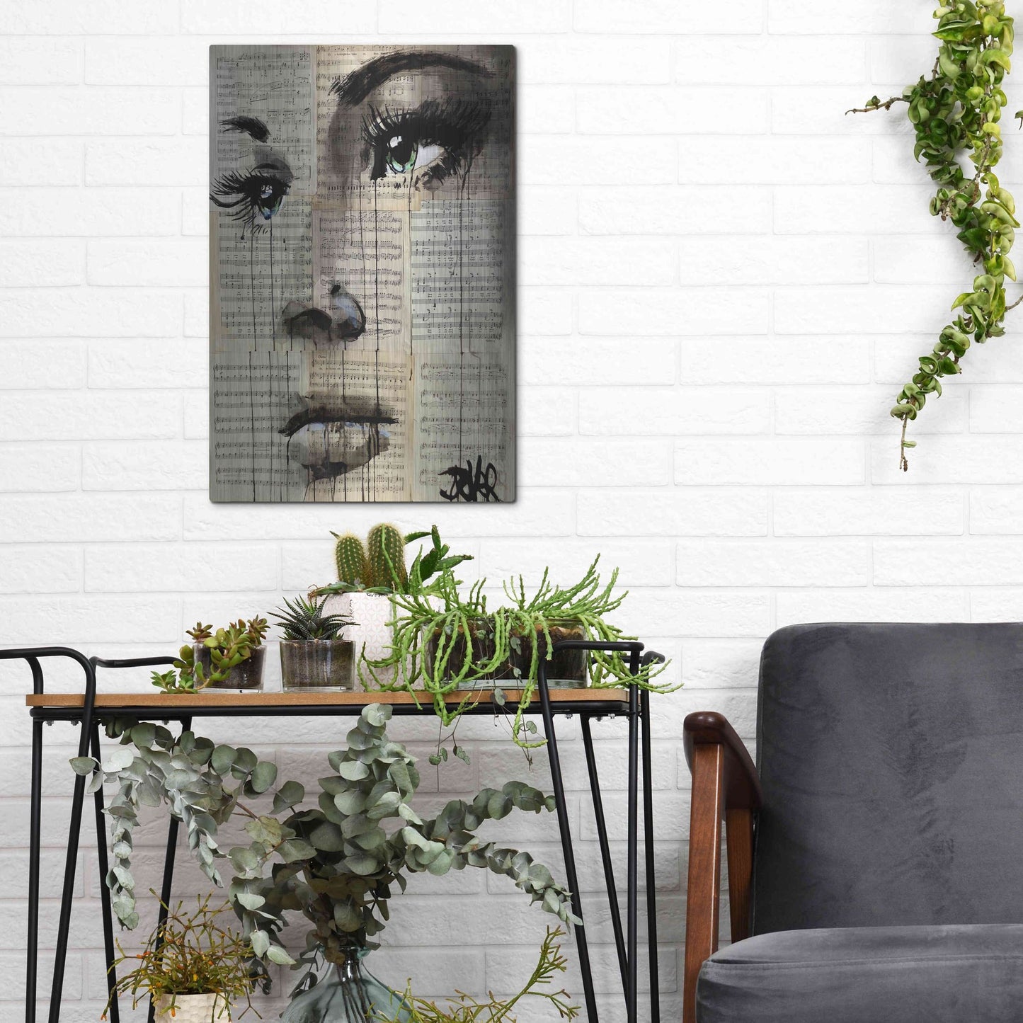 Luxe Metal Art 'Shore' by Loui Jover, Metal Wall Art,12x16