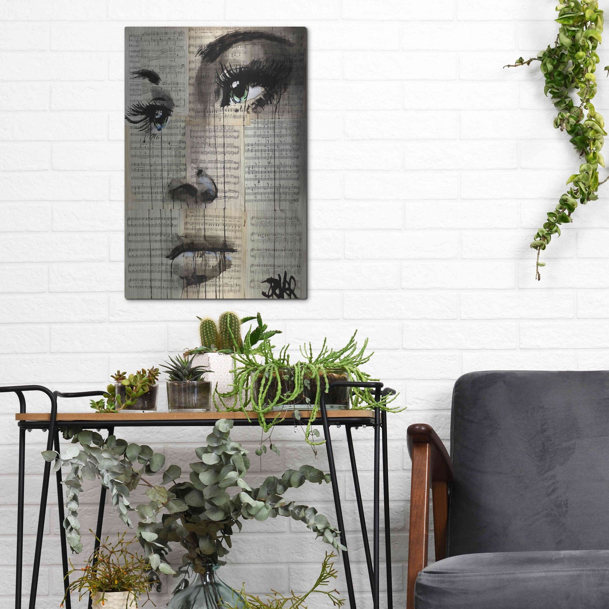 Luxe Metal Art 'Shore' by Loui Jover, Metal Wall Art,12x16