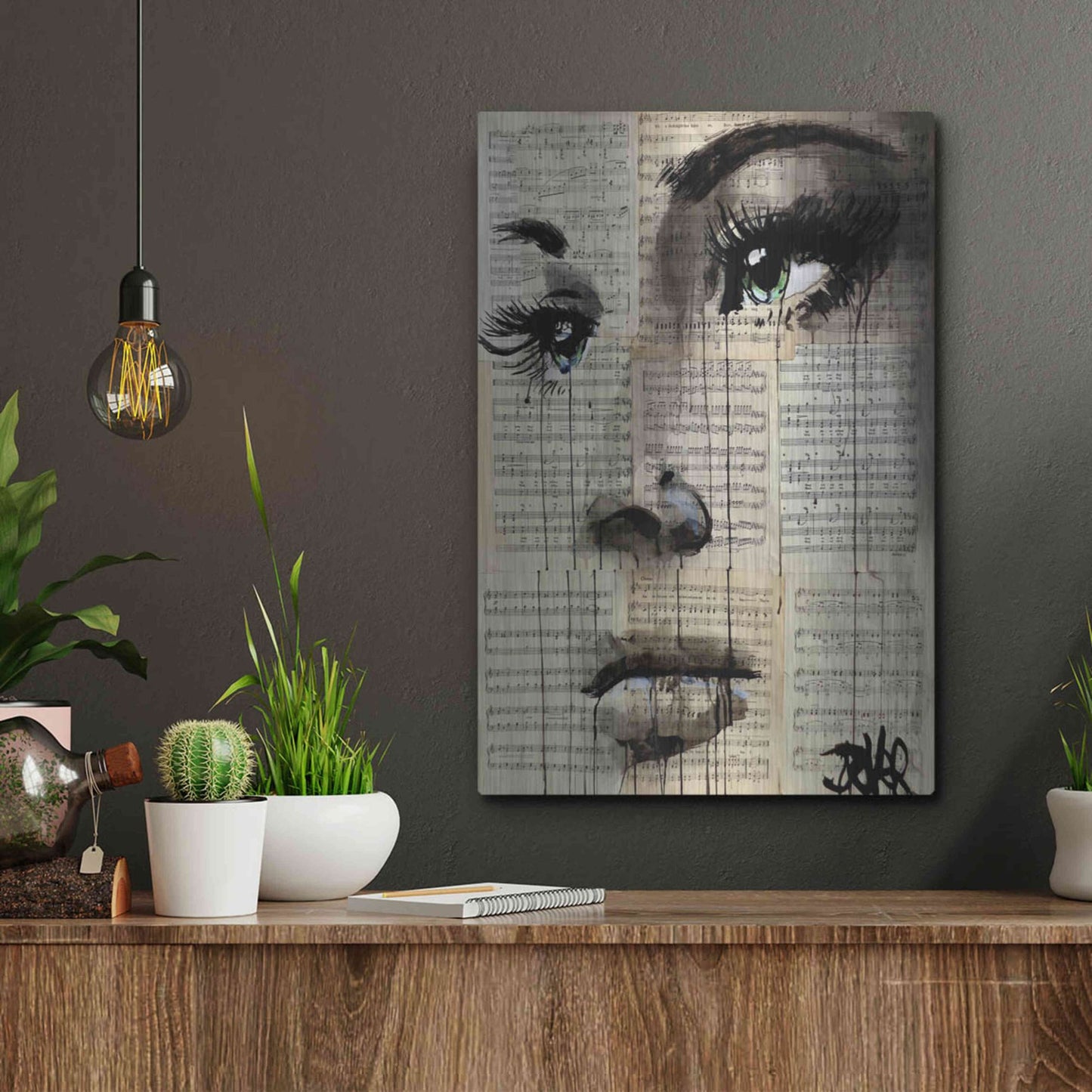 Luxe Metal Art 'Shore' by Loui Jover, Metal Wall Art,12x16