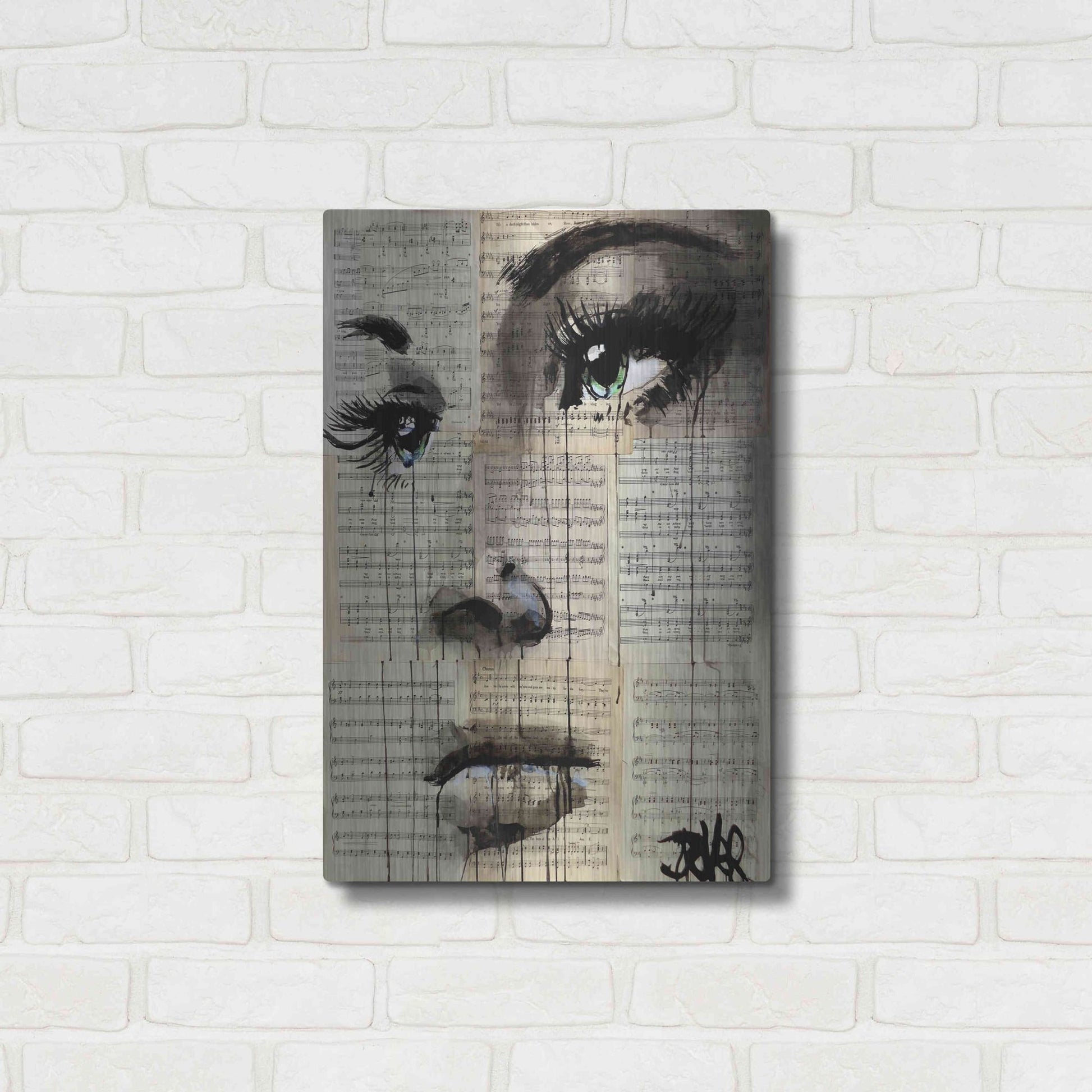 Luxe Metal Art 'Shore' by Loui Jover, Metal Wall Art,16x24