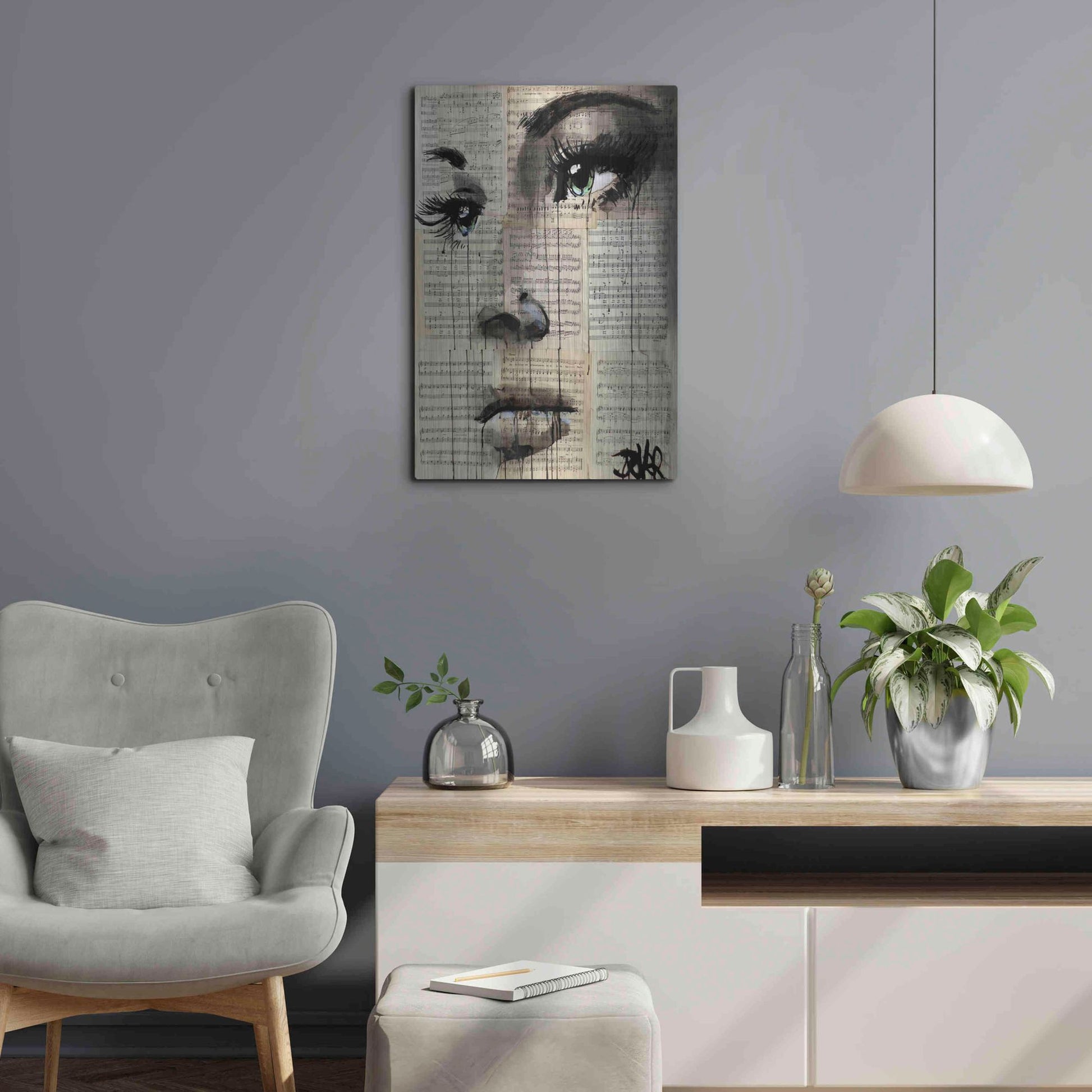 Luxe Metal Art 'Shore' by Loui Jover, Metal Wall Art,16x24