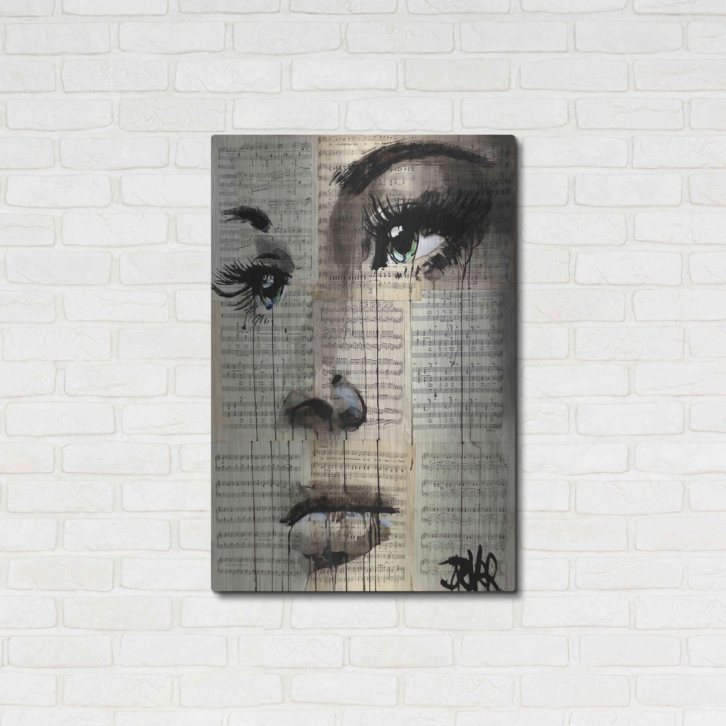 Luxe Metal Art 'Shore' by Loui Jover, Metal Wall Art,24x36