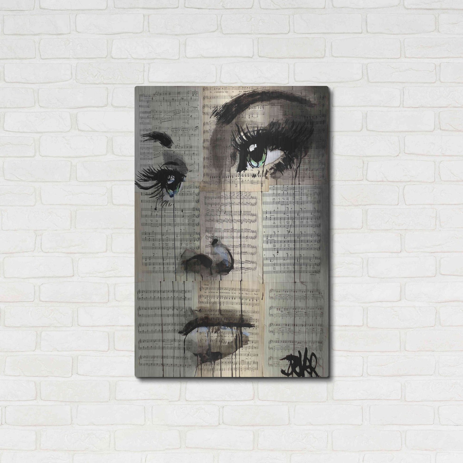 Luxe Metal Art 'Shore' by Loui Jover, Metal Wall Art,24x36