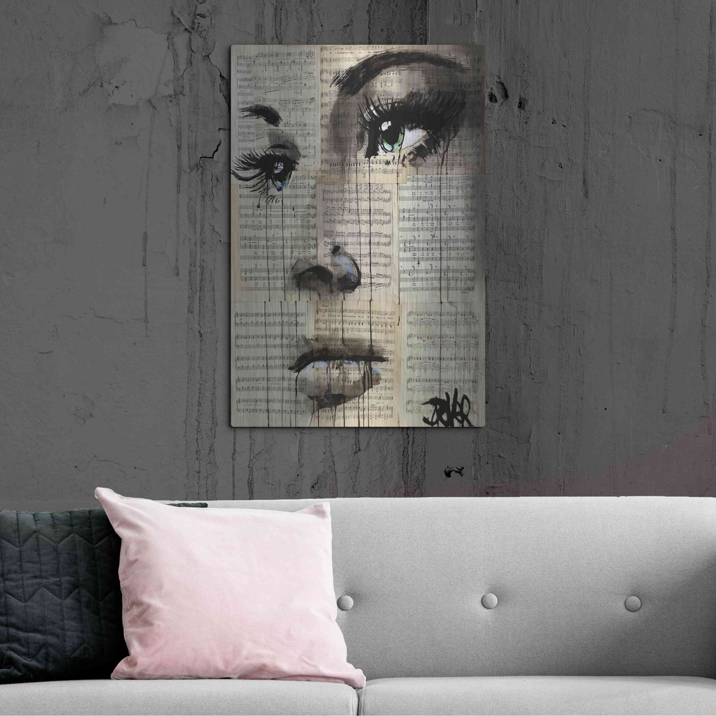 Luxe Metal Art 'Shore' by Loui Jover, Metal Wall Art,24x36