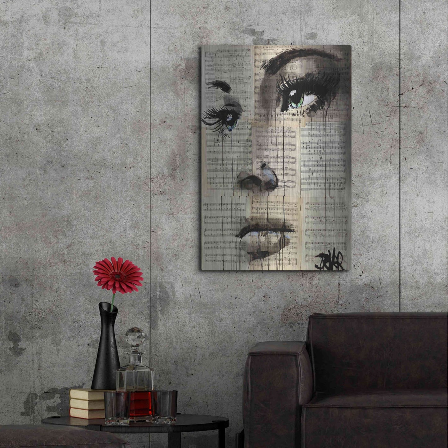 Luxe Metal Art 'Shore' by Loui Jover, Metal Wall Art,24x36