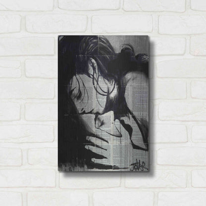 Luxe Metal Art 'Soul Kiss' by Loui Jover, Metal Wall Art,12x16