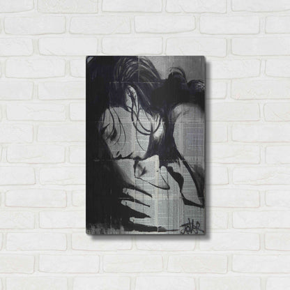 Luxe Metal Art 'Soul Kiss' by Loui Jover, Metal Wall Art,16x24