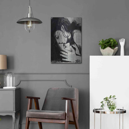 Luxe Metal Art 'Soul Kiss' by Loui Jover, Metal Wall Art,16x24